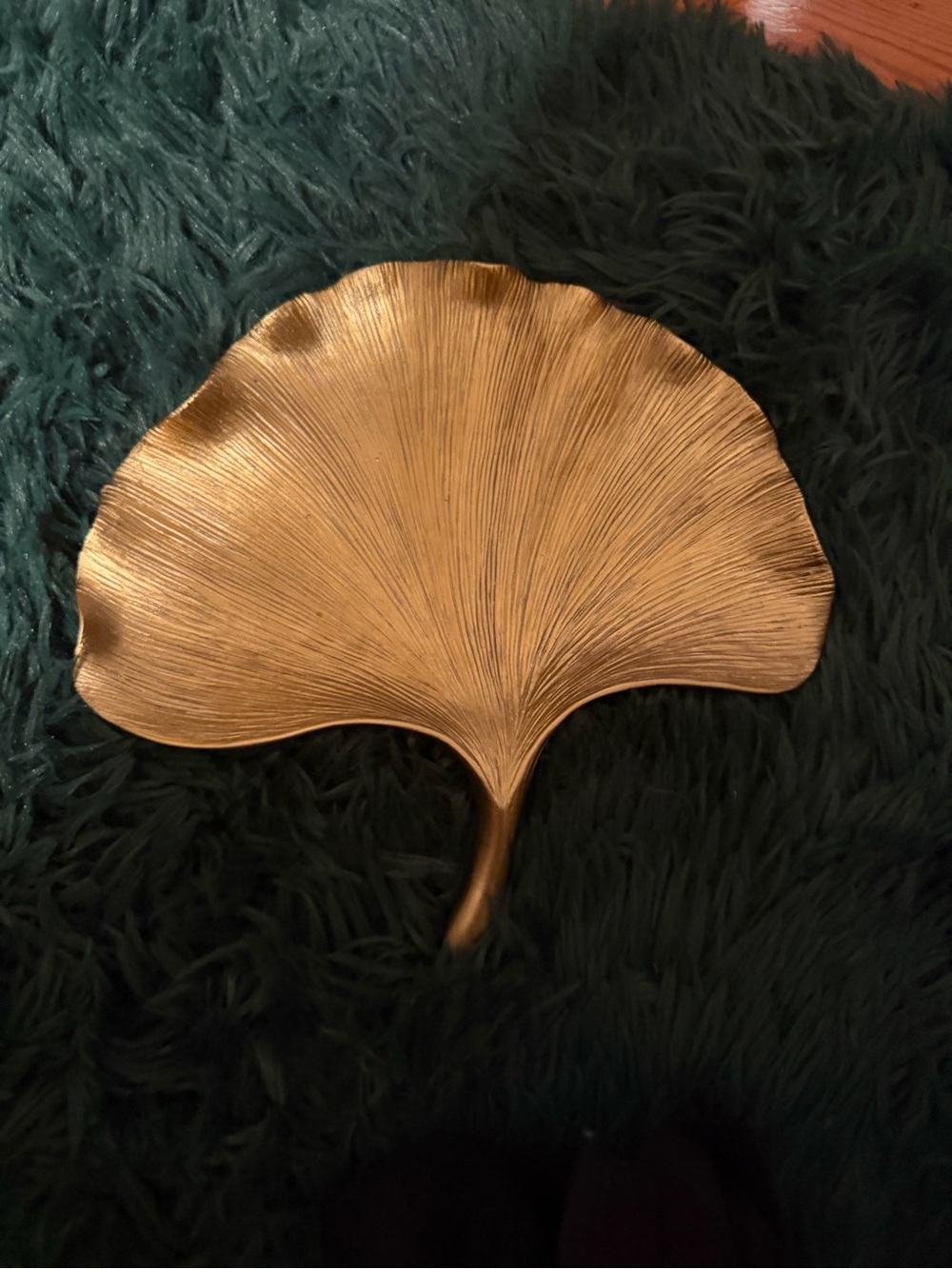 3/$25 ✨Sterling & Noble Home Gold Ginkgo Leaf Trinket Tray Decorative Dish